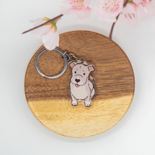 Load image into Gallery viewer, Pitbull Pet Dog Keychains Epoxy/Acrylic Keychain
