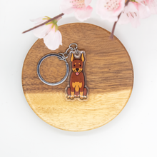 Load image into Gallery viewer, Doberman Pet Dog Keychains Epoxy/Acrylic Keychain
