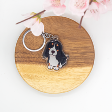 Load image into Gallery viewer, Basset Hound Pet Dog Keychains Epoxy/Acrylic Keychain
