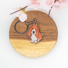 Load image into Gallery viewer, Basset Hound Pet Dog Keychains Epoxy/Acrylic Keychain

