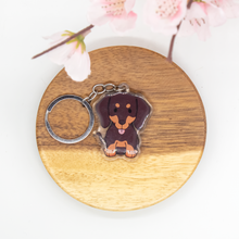 Load image into Gallery viewer, Dachshund Pet Dog Keychains Epoxy/Acrylic Keychain
