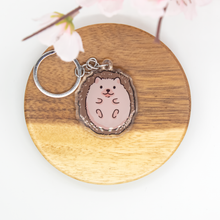 Load image into Gallery viewer, Hedgehog Keychains Epoxy/Acrylic Keychain
