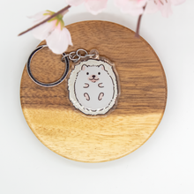 Load image into Gallery viewer, Albino Hedgehog Keychains Epoxy/Acrylic Keychain
