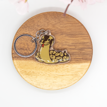 Load image into Gallery viewer, Ball Python Snake Keychains Epoxy/Acrylic Keychain
