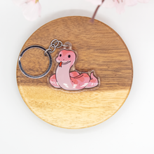 Load image into Gallery viewer, Ball Python Snake Keychains Epoxy/Acrylic Keychain
