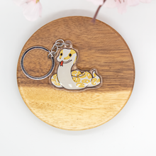 Load image into Gallery viewer, Ball Python Snake Keychains Epoxy/Acrylic Keychain
