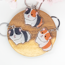 Load image into Gallery viewer, Guinea Pig Keychains Epoxy/Acrylic Keychain
