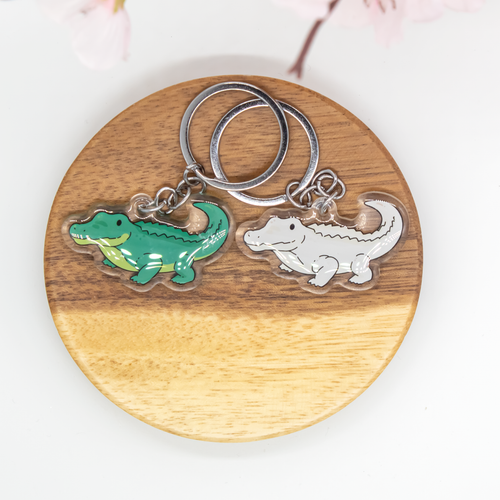 Alligator Keychain Epoxy/Acrylic Keychain