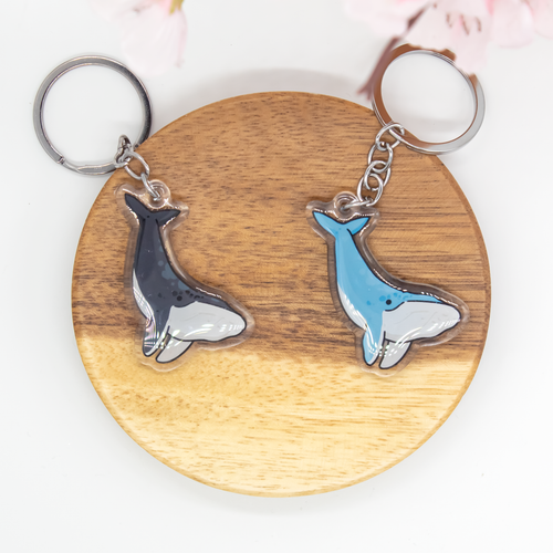 Humpback Whale Keychain Epoxy/Acrylic Keychain