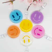 Load image into Gallery viewer, Happy Face Epoxy/Acrylic Keychain
