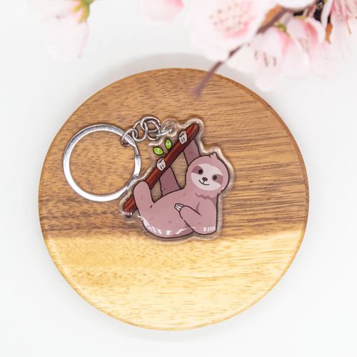 Sloth Epoxy/Acrylic Keychain