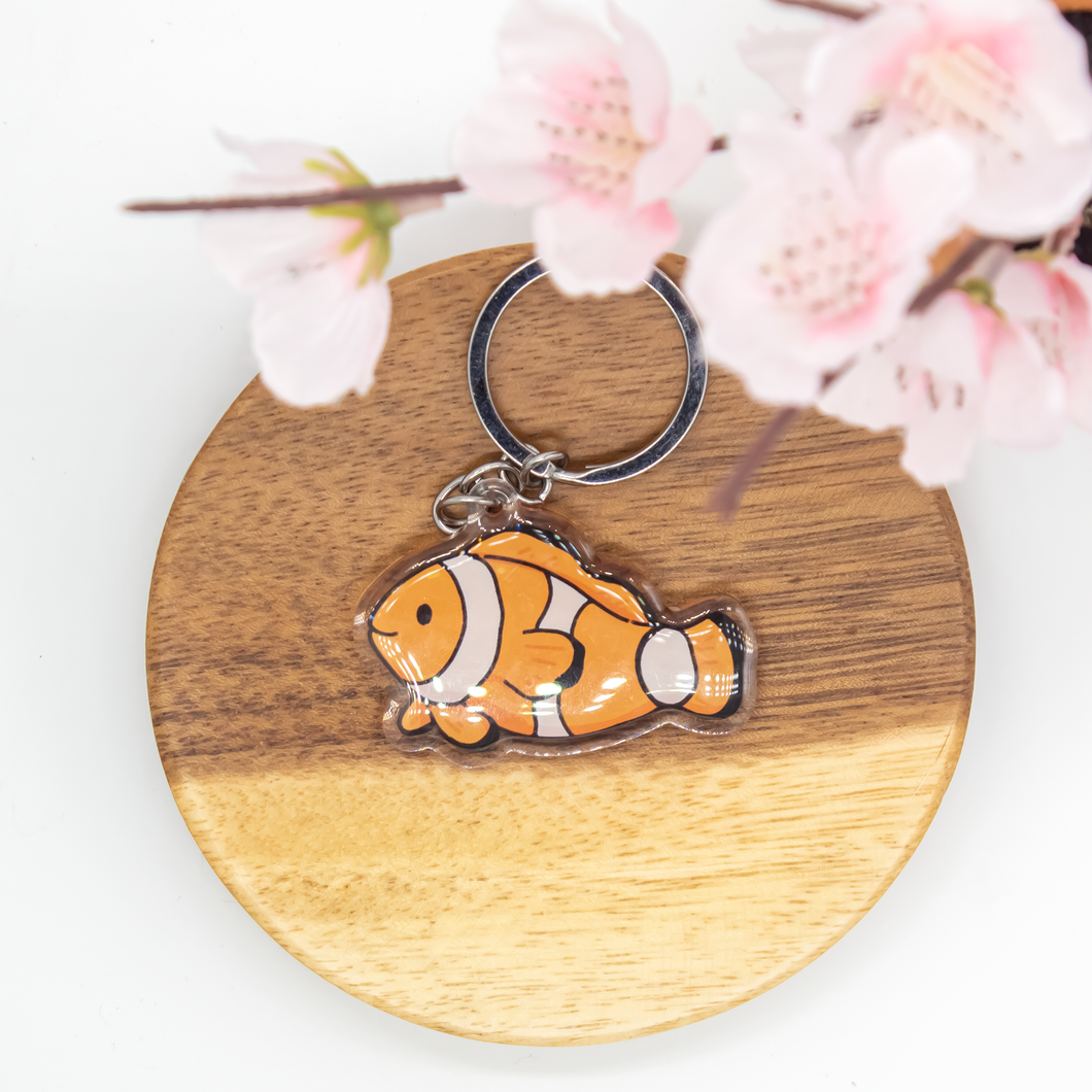 Clown Fish Epoxy/Acrylic Keychain