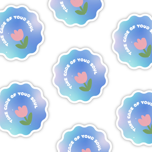 Take care of your soul Vinyl Matte Sticker