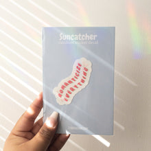 Load image into Gallery viewer, Romanticize Everything Rainbow Maker Suncatcher Sticker, 3&quot; x 1.5&quot;
