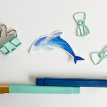 Load image into Gallery viewer, Dolphin shape sticker 
