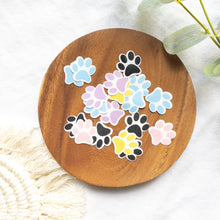 Load image into Gallery viewer, Colorful Paw Print Mini Sticker Pack
