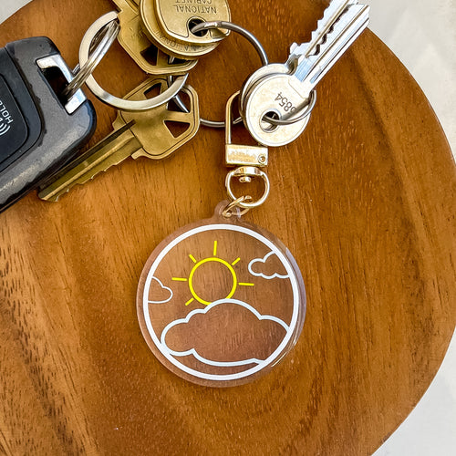 Sunny Day acrylic keychain 