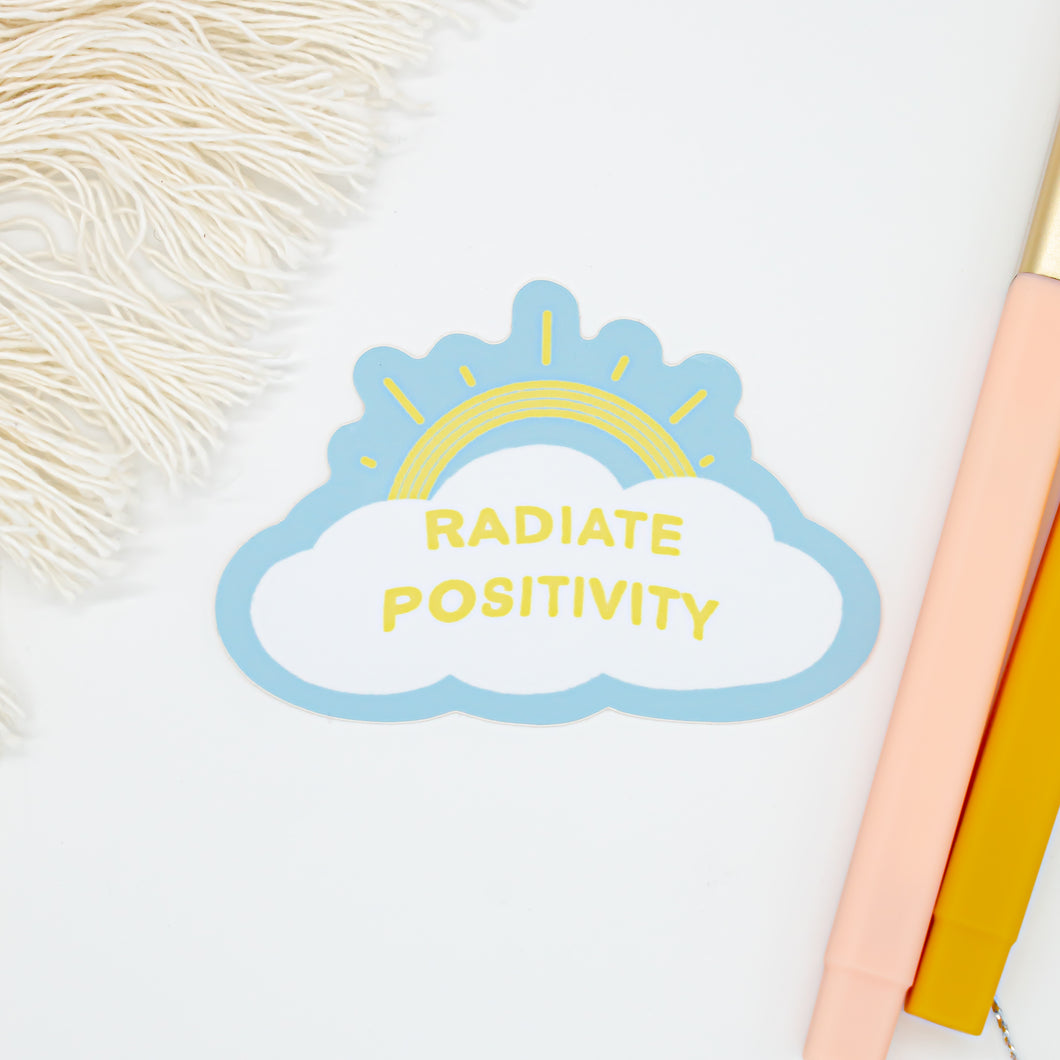 Radiate Positivity Sticker