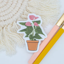 Load image into Gallery viewer, Flamingo Pig Tail Plant Sticker
