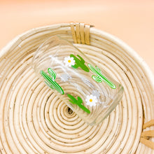 Load image into Gallery viewer, Daisy Cactus Can Glass Cup (Lid and Straw not included)
