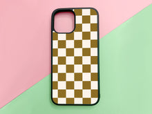 Load image into Gallery viewer, white checkers with beige checkers
