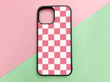 Load image into Gallery viewer, white checkers with pink checkers
