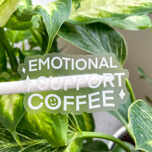 Load image into Gallery viewer, White emotional support clear sticker
