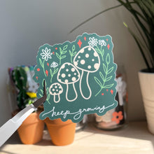 Load image into Gallery viewer, Keep Growing Mushroom Sticker
